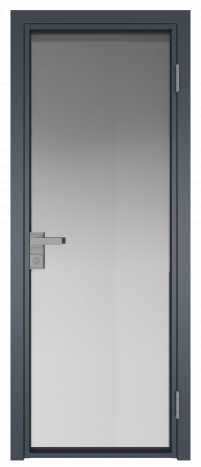 Межкомнатная дверь ProfilDoors 1AG Цвет:Антрацит (RAL7012 МУАР), Остекление:Мателюкс б.цв.