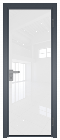 Межкомнатная дверь ProfilDoors 1AG Цвет:Антрацит (ламинация), Остекление:Белый триплекс