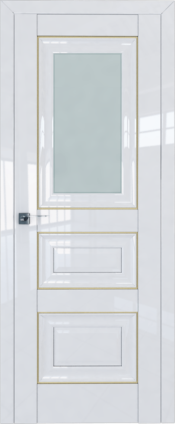 Межкомнатная дверь ProfilDoors 26L Цвет:Белый люкс, Остекление:Мателюкс