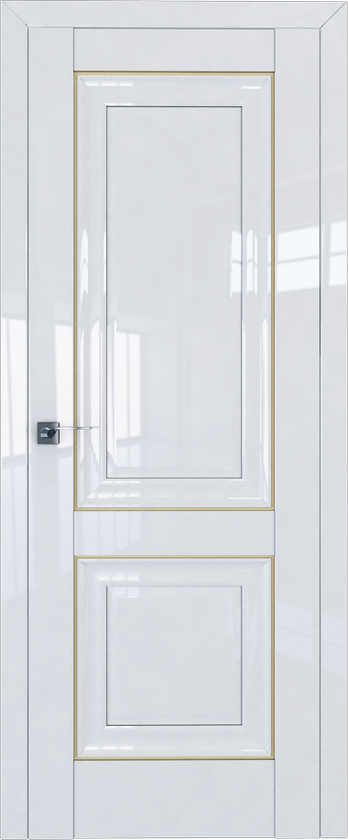 Межкомнатная дверь ProfilDoors 27L Цвет:Белый люкс, Остекление:Без стекла