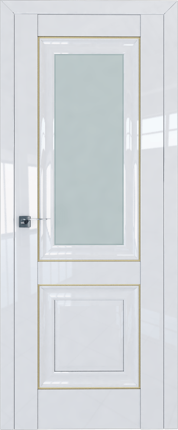 Межкомнатная дверь ProfilDoors 28L Цвет:Белый люкс, Остекление:Мателюкс