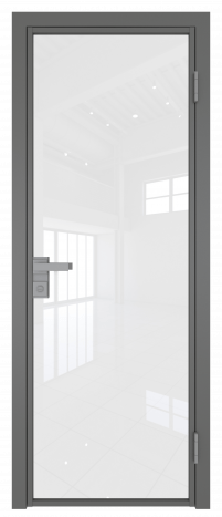 Межкомнатная дверь ProfilDoors 1AG Цвет:Грей (ламинация), Остекление:Белый триплекс