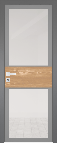 Межкомнатная дверь ProfilDoors 5AGK Цвет:Серый, Остекление:Прозрачное