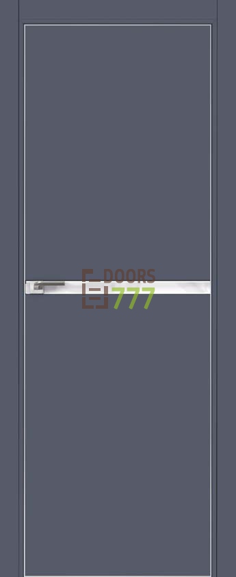 Межкомнатная дверь ProfilDoors 11Е Цвет:Антрацит, Тип:кромка хромированный алюминий с 2х сторон