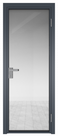Межкомнатная дверь ProfilDoors 1AG Цвет:Антрацит (RAL7012 МУАР), Остекление:Прозрачное