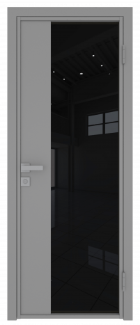 Межкомнатная дверь ProfilDoors 7AG Цвет:Манхэттен (ламинация), Остекление:Черный триплекс