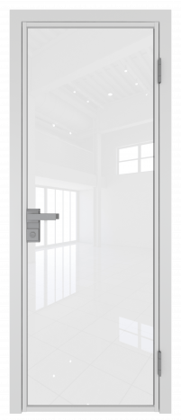 Межкомнатная дверь ProfilDoors 1AG Цвет:Белый матовый (ламинация), Остекление:Белый триплекс