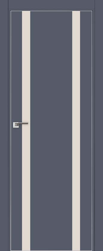Межкомнатная дверь ProfilDoors 9Е Цвет:Антрацит, Остекление:Перламутровый лак, Тип:кромка ABS с 4х с