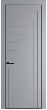 Дверь ProfilDoors Серия PA модель 10PA Цвет:Смоки, Цвет профиля:Черный матовый RAL9005