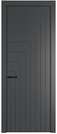 Дверь ProfilDoors Серия PA модель 10PA Цвет:Графит, Цвет профиля:Черный матовый RAL9005