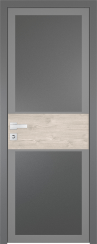 Межкомнатная дверь ProfilDoors 5AGK Цвет:Серый, Остекление:Мателюкс графит