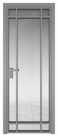 Межкомнатная дверь ProfilDoors 5AG Цвет:Серый (RAL9006 МУАР), Остекление:Прозрачное