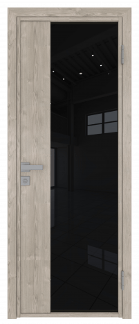 Межкомнатная дверь ProfilDoors 7AG Цвет:Каштан светлый (ламинация), Остекление:Черный триплекс