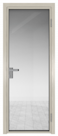 Межкомнатная дверь ProfilDoors 1AG Цвет:Дуб SKY Белёный (ламинация), Остекление:Прозрачное