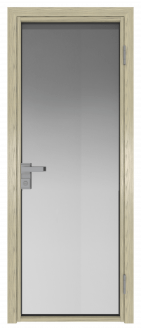 Межкомнатная дверь ProfilDoors 1AG Цвет:Дуб SKY Крем (ламинация), Остекление:Мателюкс б.цв.