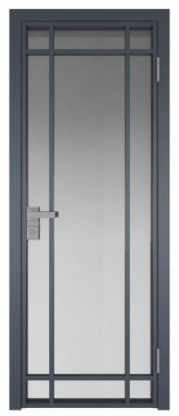 Межкомнатная дверь ProfilDoors 5AG Цвет:Антрацит (RAL7012 МУАР), Остекление:Мателюкс б.цв.