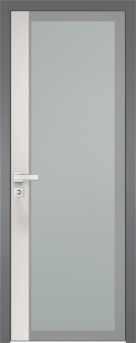 Межкомнатная дверь ProfilDoors 6AGK Цвет:Серый, Остекление:Мателюкс б.цв.