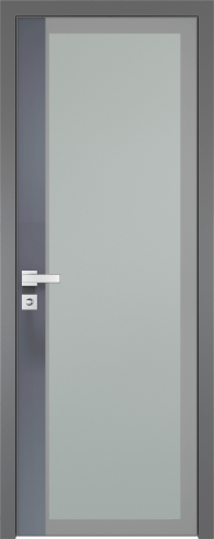 Межкомнатная дверь ProfilDoors 6AGK Цвет:Серый, Остекление:Мателюкс б.цв.