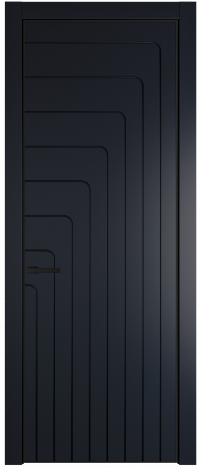 Дверь ProfilDoors Серия PA модель 10PA Цвет:Нэви Блу, Цвет профиля:Черный матовый RAL9005