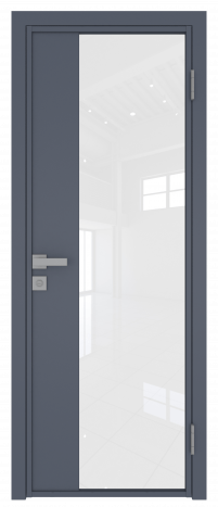 Межкомнатная дверь ProfilDoors 7AG Цвет:Антрацит (ламинация), Остекление:Белый триплекс
