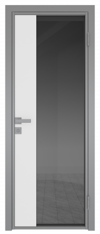 Межкомнатная дверь ProfilDoors 7AG Цвет:Серый (RAL9006 МУАР), Остекление:Планибель графит