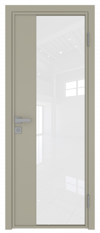 Межкомнатная дверь ProfilDoors 7AG Цвет:Шеллгрей (ламинация), Остекление:Белый триплекс