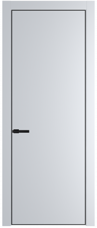 Дверь ProfilDoors Серия PA модель 1PA Цвет:Вайт, Цвет профиля:Черный матовый RAL9005