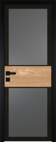 Межкомнатная дверь ProfilDoors 5AGK Цвет:Черный, Остекление:Мателюкс графит