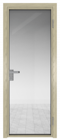 Межкомнатная дверь ProfilDoors 1AG Цвет:Дуб SKY Крем (ламинация), Остекление:Прозрачное