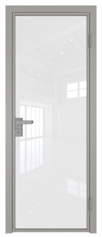 Межкомнатная дверь ProfilDoors 1AG Цвет:Галька матовый (ламинация), Остекление:Белый триплекс