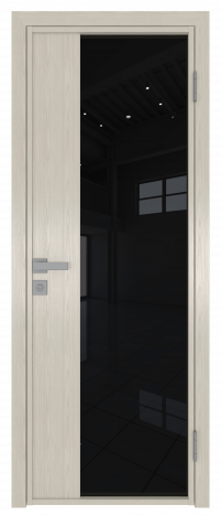 Межкомнатная дверь ProfilDoors 7AG Цвет:Дуб SKY Белёный (ламинация), Остекление:Черный триплекс