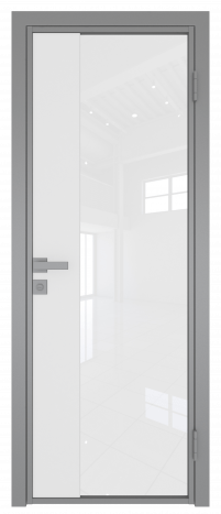 Межкомнатная дверь ProfilDoors 7AG Цвет:Серый (RAL9006 МУАР), Остекление:Белый триплекс