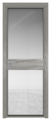 Межкомнатная дверь ProfilDoors 6AG Цвет:Дуб SKY Denim (ламинация), Остекление:Прозрачное