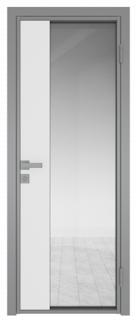 Межкомнатная дверь ProfilDoors 7AG Цвет:Серый (RAL9006 МУАР), Остекление:Прозрачное