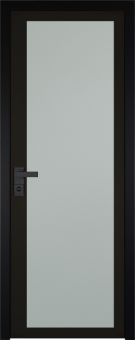Межкомнатная дверь ProfilDoors 2AGK Цвет:Черный, Остекление:Мателюкс б.цв.