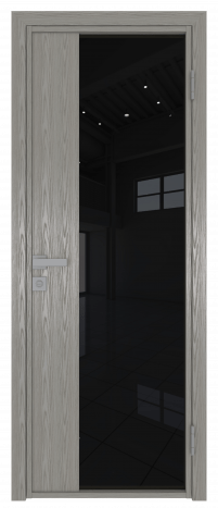 Межкомнатная дверь ProfilDoors 7AG Цвет:Дуб SKY Denim (ламинация), Остекление:Черный триплекс